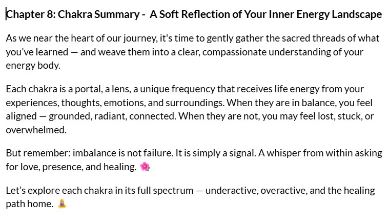 Chakra guide chapter 8 screenshot